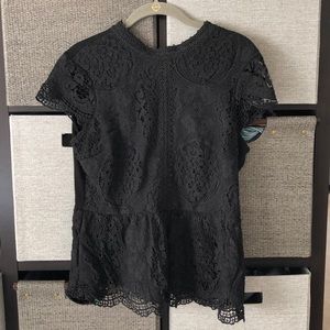 Black lace top